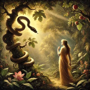 2. La femme répondit au serpent: Nous mangeons du fruit des arbres du jardin;